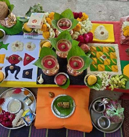 Pandit performing Puja